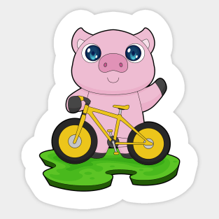 Pig Bicycle Sticker
